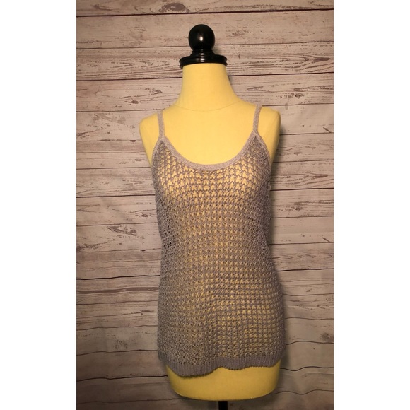 Rag & Bone Gray Loose Knit Tank 2 - Picture 2 of 8